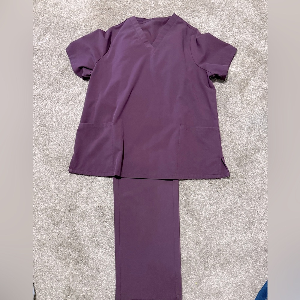 Mandala Merlot Purple Scrub Set